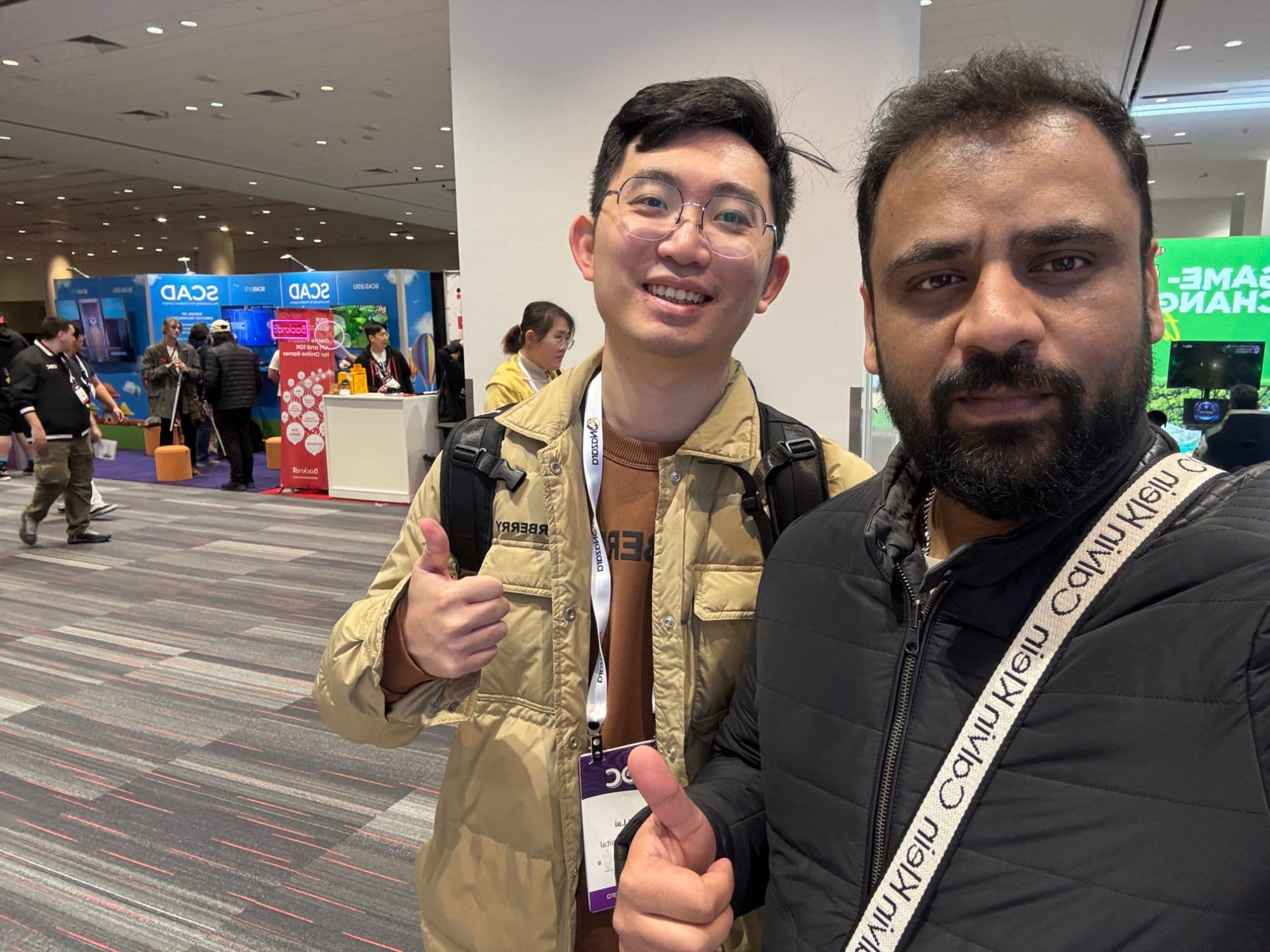 Meeting another studio on the GDC 2025 floor