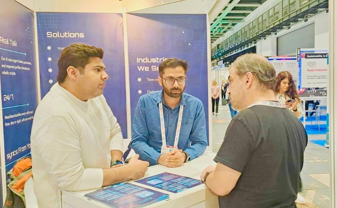 A conversation across the stand table at GITEX Europe 2025