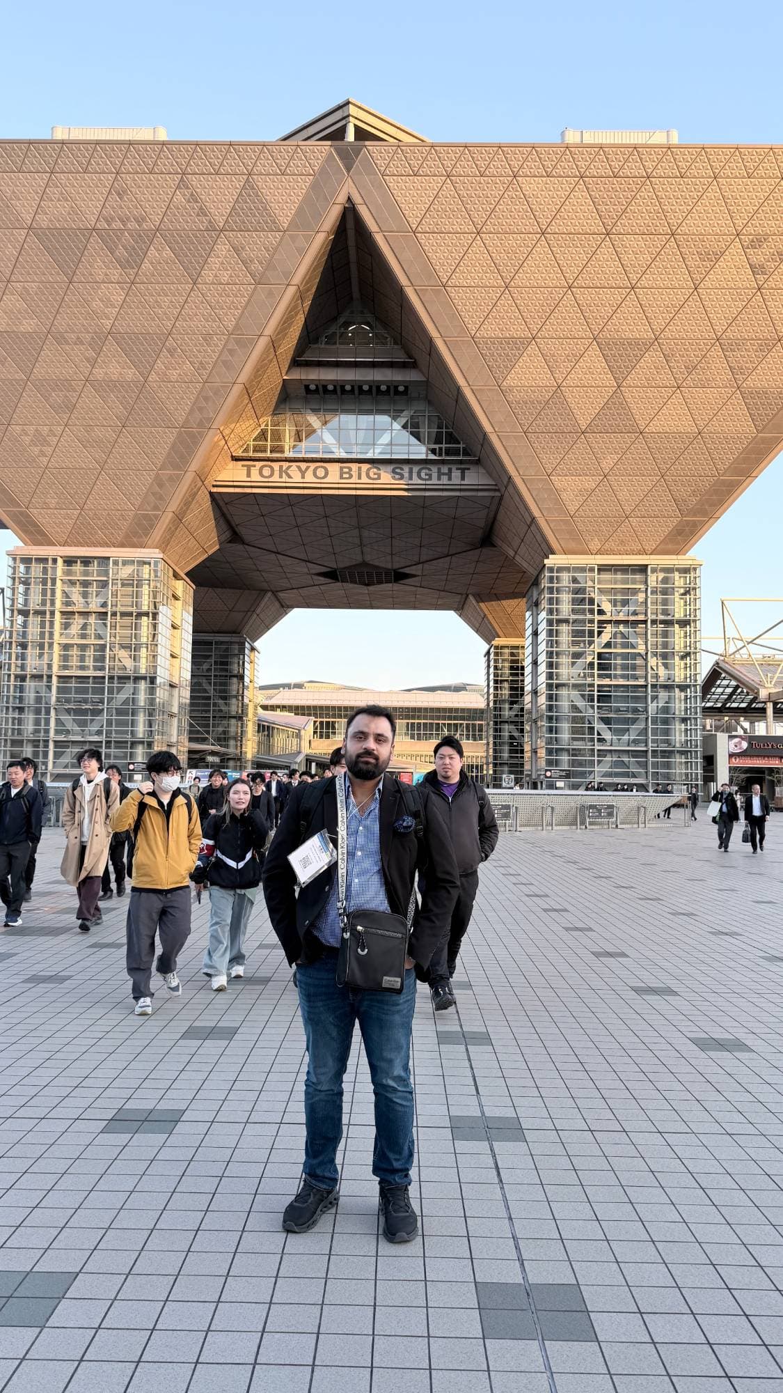 Outside Tokyo Big Sight during Japan IT Week Spring 2026