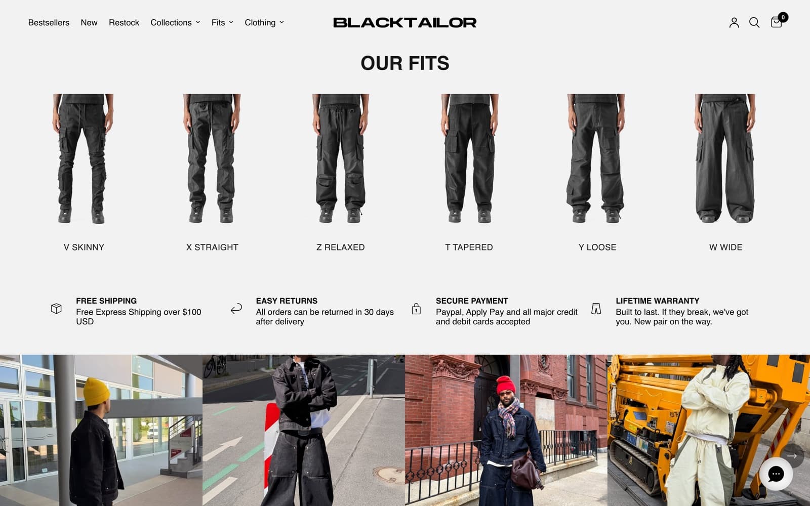 BLACKTAILOR: Our fits