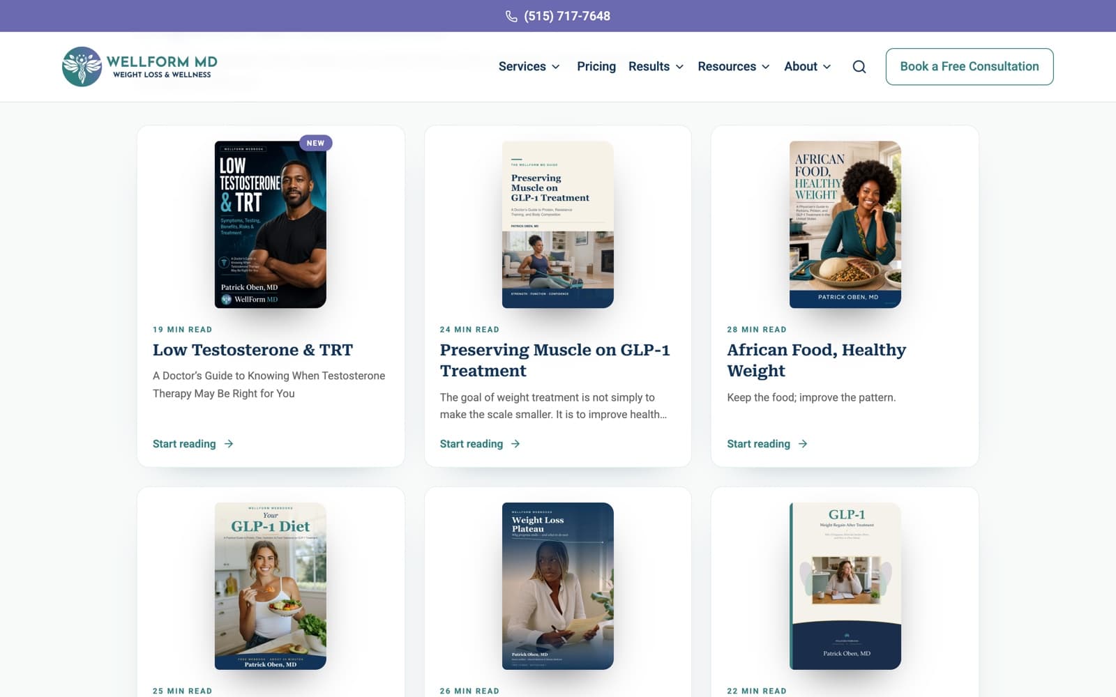 WellForm MD: WebBooks library with reading times