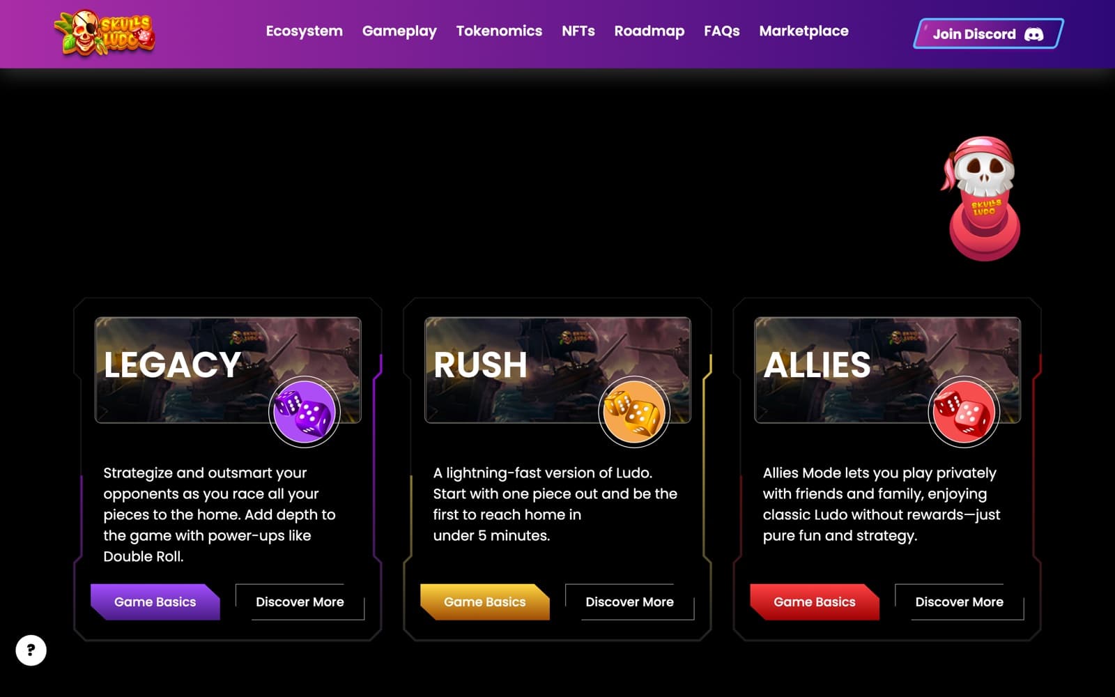 The three game modes