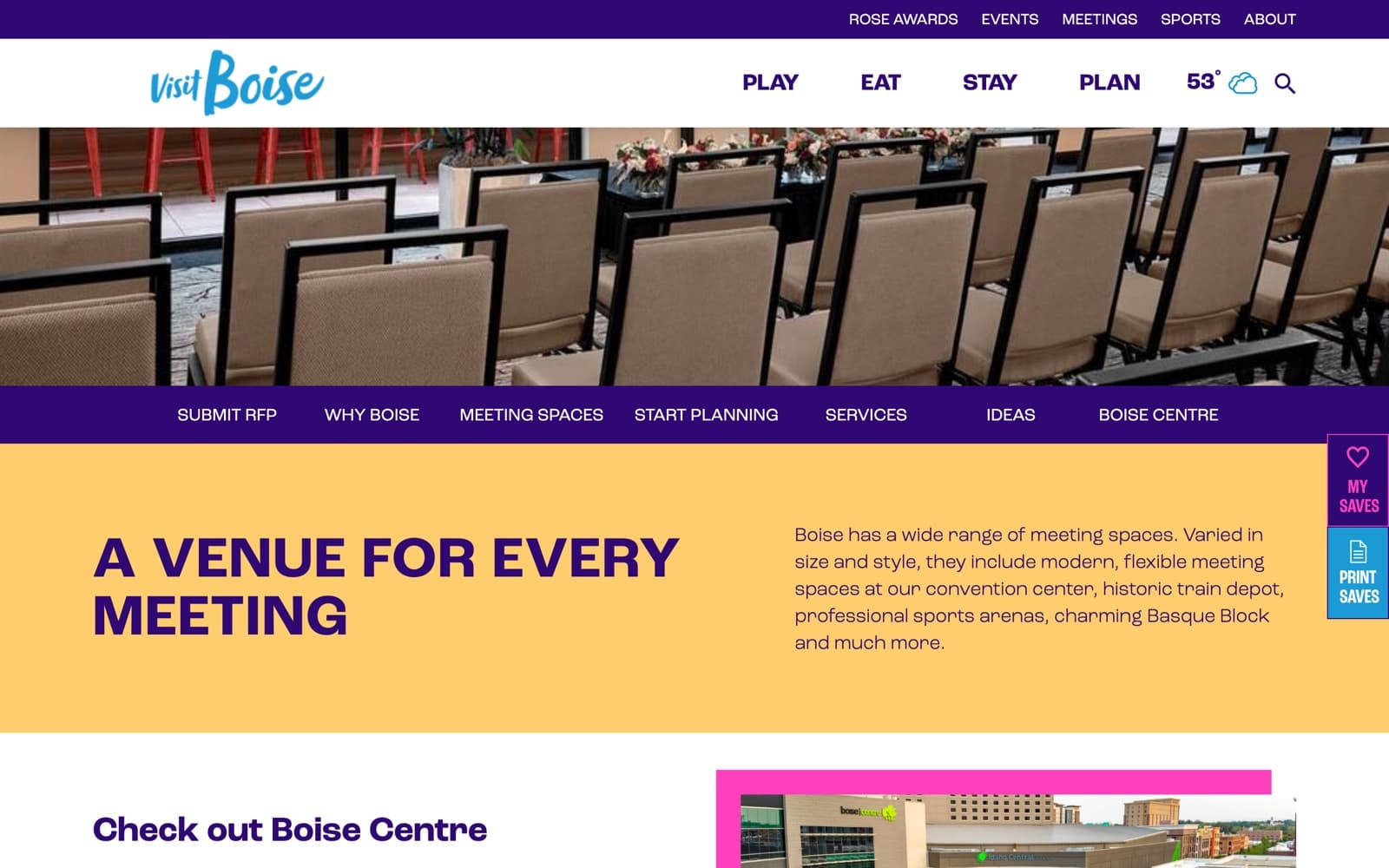 Visit Boise: visitboise.com/meetings/meeting-spaces