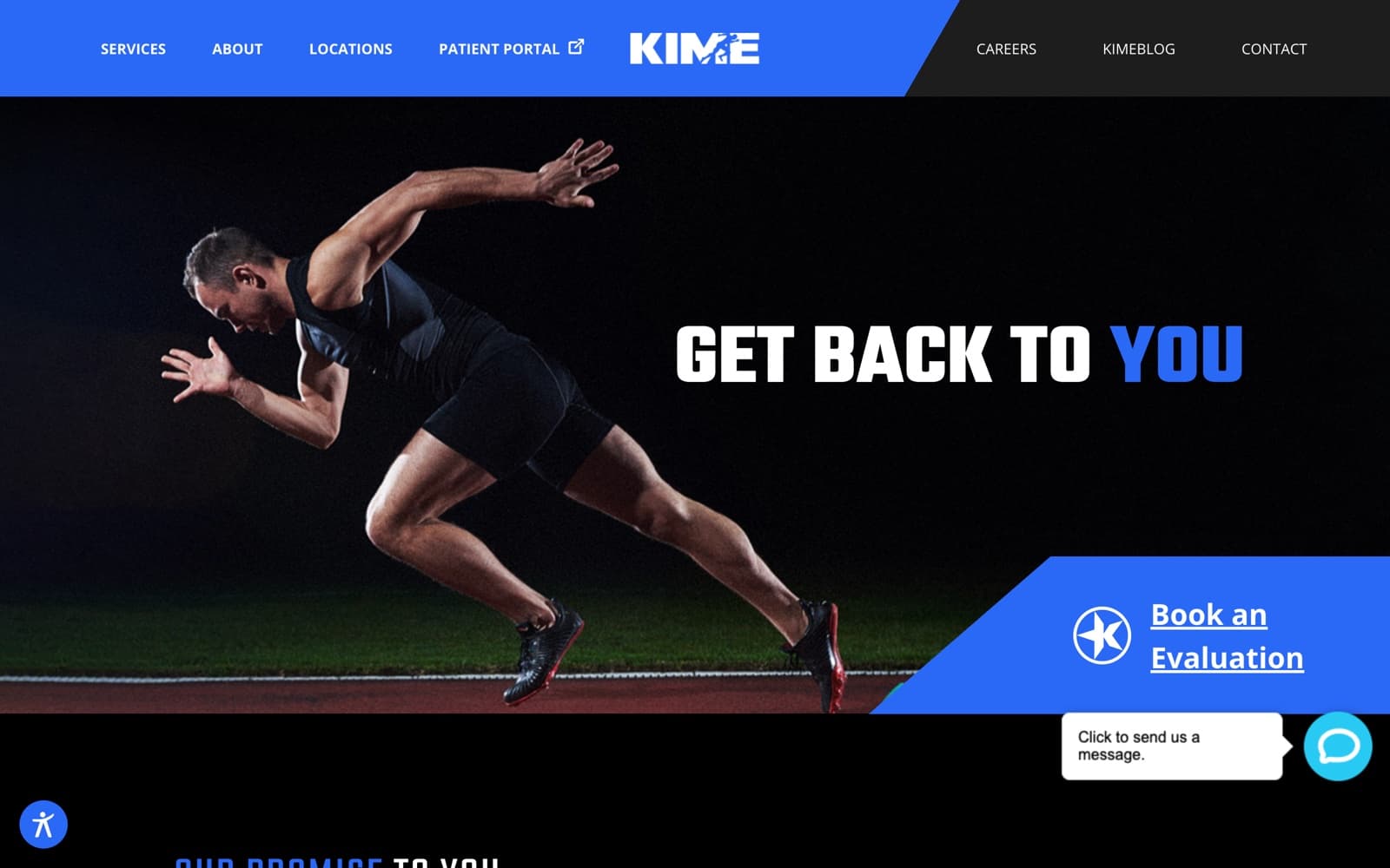 KIME Performance Physical Therapy: Home hero