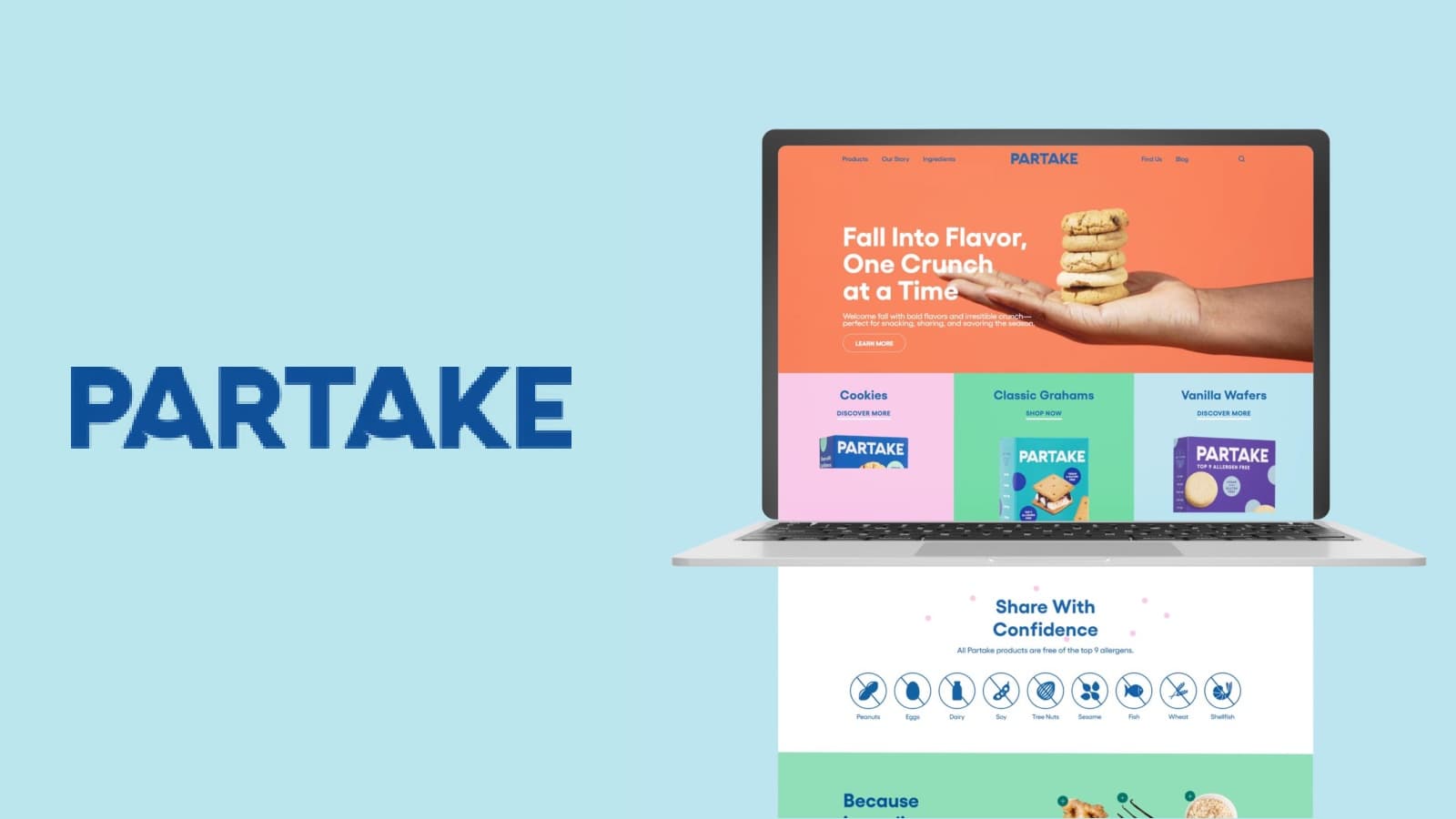 Partake Foods: the brand set from the studio portfolio
