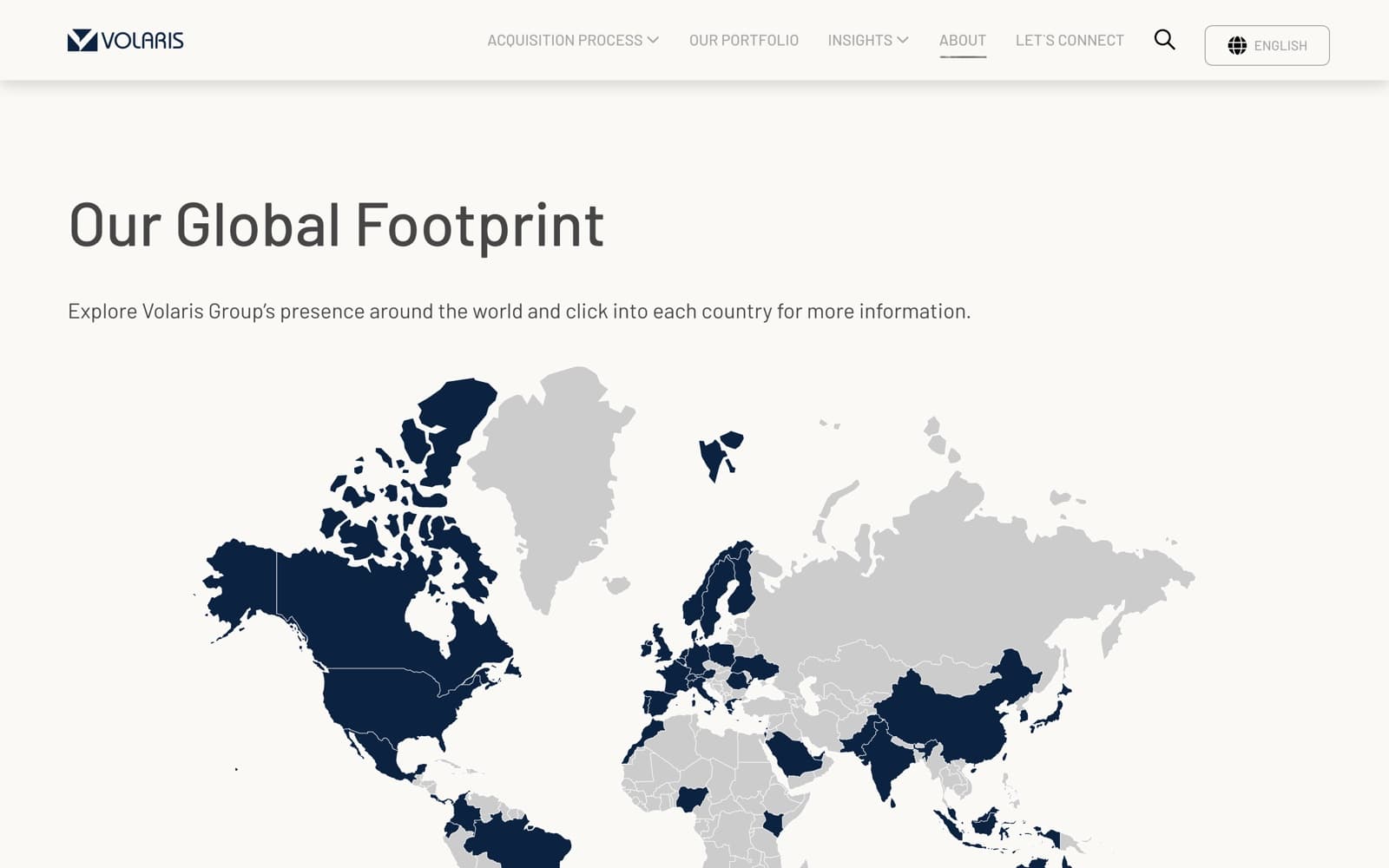 Volaris Group: Global footprint map